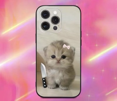 Funny Cute Cat Case For iPhone 17 16 15 Pro Max 14 13 12 11 Soft