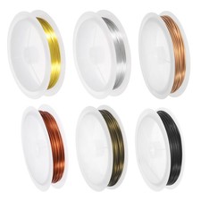 6PCS 18 Gauge Copper Wire for Jewelry Making Beading Wire 14.8FT