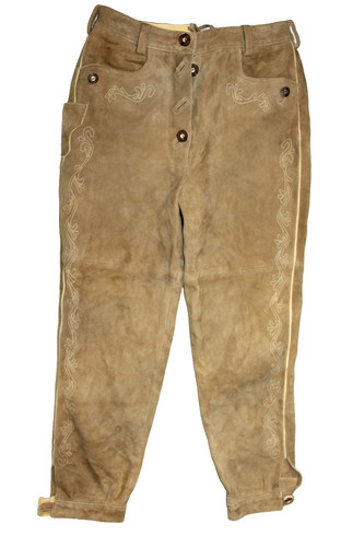 Ladies Spieth & Wensky leather trousers size 40 101 cm long Oktoberfest Oktob...