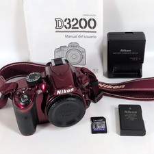 Nikon Red D3200 24.2MP Digital SLR Camera Bod...