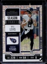 2023 Panini Contenders Will Levis RC Season Ticket FOTL Rookie #97 Titans