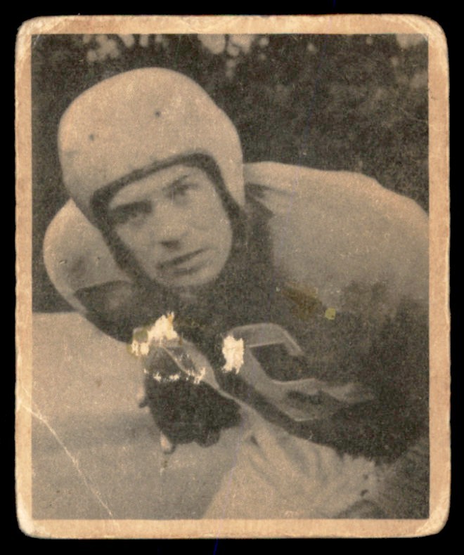 Paul Sarringhaus #77 Football Cards 1948 Bowman trading card — raw and PSA graded price guide