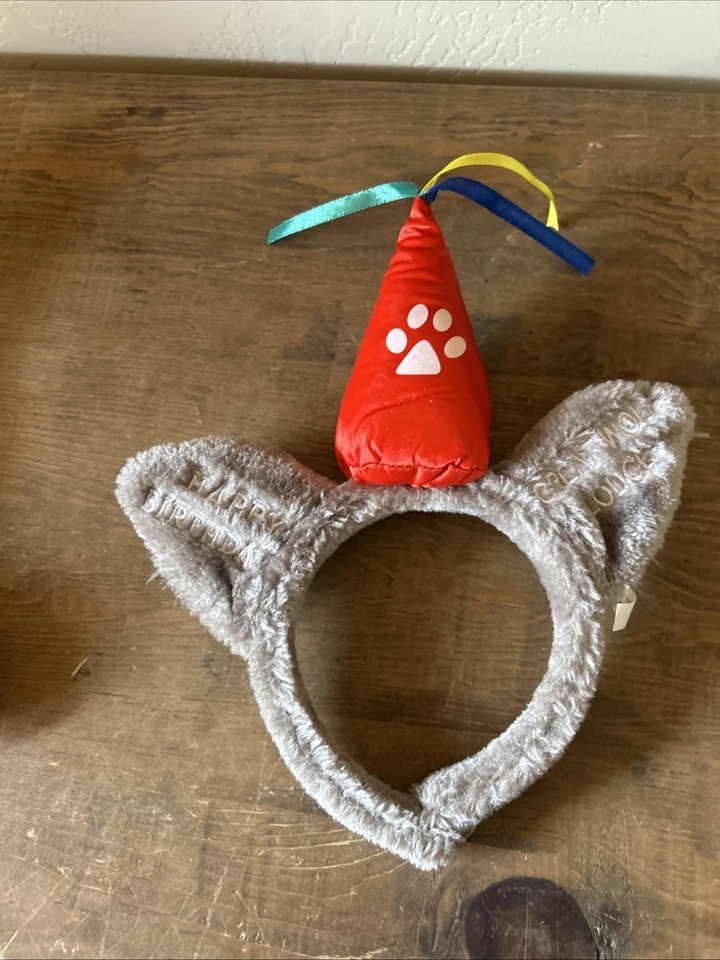 Lote de 3 diademas Great Wolf Lodge oreja de lobo cumpleaños tie dye recuerdo con cuentas Foto 3 de 4