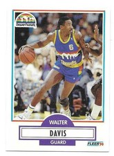WALTER DAVIS 1990-91 FLEER CARD NM-MT+/NM-MT CONDITION