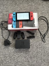 Nintendo Switch 32GB Console Blue and Red Factory Reset And All Packaging