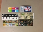 Six GB FIRST CLASS MNH strip of 6,10 stamps+ SS