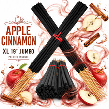 APPLE CINNAMON Incense Sticks 19 Jumbo Extra ...