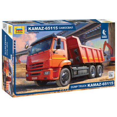 KAMAZ 65115 DUMP TRUCK KIT 1:35 Zvezda Kit Camion -D- Neues Modell