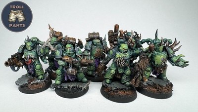 7 Plague Marines Squad - Death Guard Chaos Space Marines - Warhammer 40K
