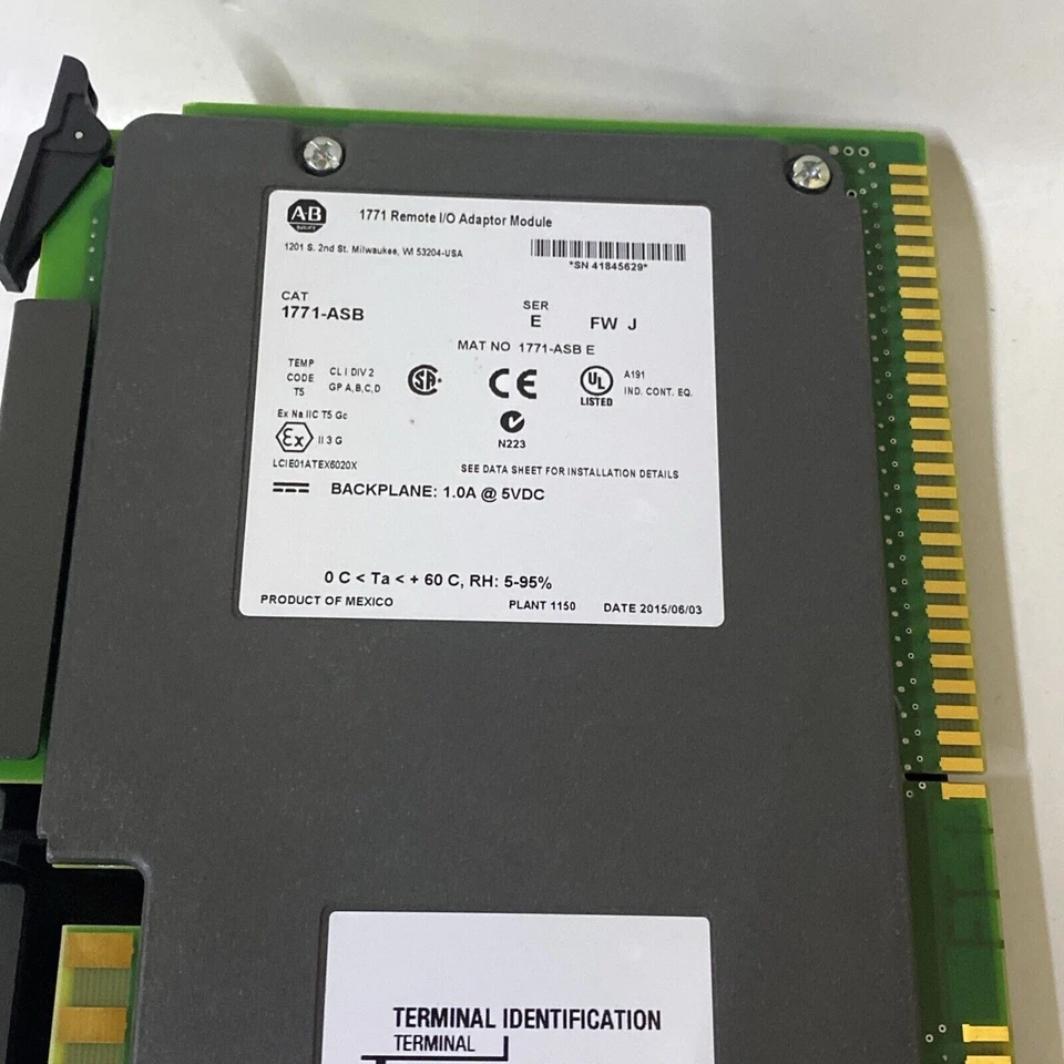 Allen Bradley 1771-ASB Ser E Remote I/O Adapter Module - Image 2 of 4