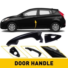 Exterior Door Handle For 2012-2016 Hyundai Accent Front Driver Left Side Black