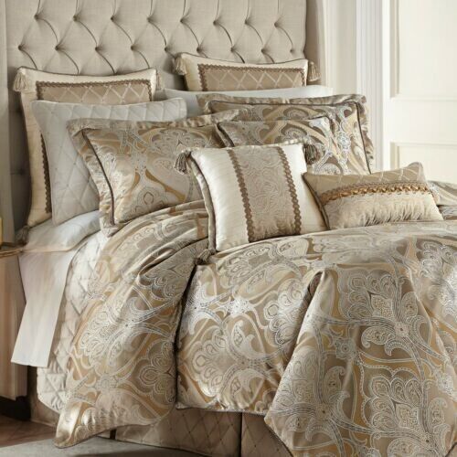 Gonna da letto Croscill Alexander Queen Comforter set 4 pz 2 finzioni NUOVA-ALTRA - Foto 1 di 13