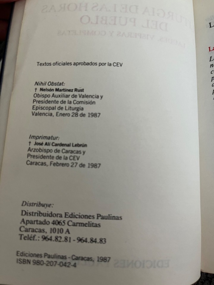 liturgia de las horas del Pueblo laudes, visperas y completas ediciones