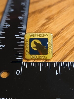 US Forest Service Americas Enduring Wilderness Resource Hat Pin Wolf K3