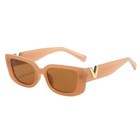 Retro Rectangle Sunglasses Women Brand Designer Vintage Small Frame Sun Glasses