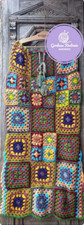 Handmade Cotton Crochet Maxi Skirt Patchwork Granny Square Boho 3XL