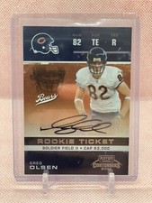 2007 CONTENDERS GREG OLSEN AUTO RC CAROLINA PANTHERS TOP TE IN HISTORY 💎🔥💎