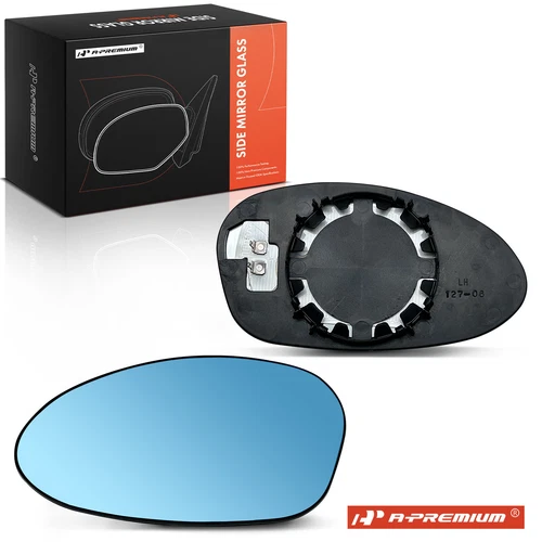 A-Premium Driver Blue Mirror Glass w/ Power Adjust for BMW 135i 128i 328i xDrive