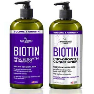 Hair Chemist Biotin Pro-Growth Shampoo & Conditioner Set - 33.8oz