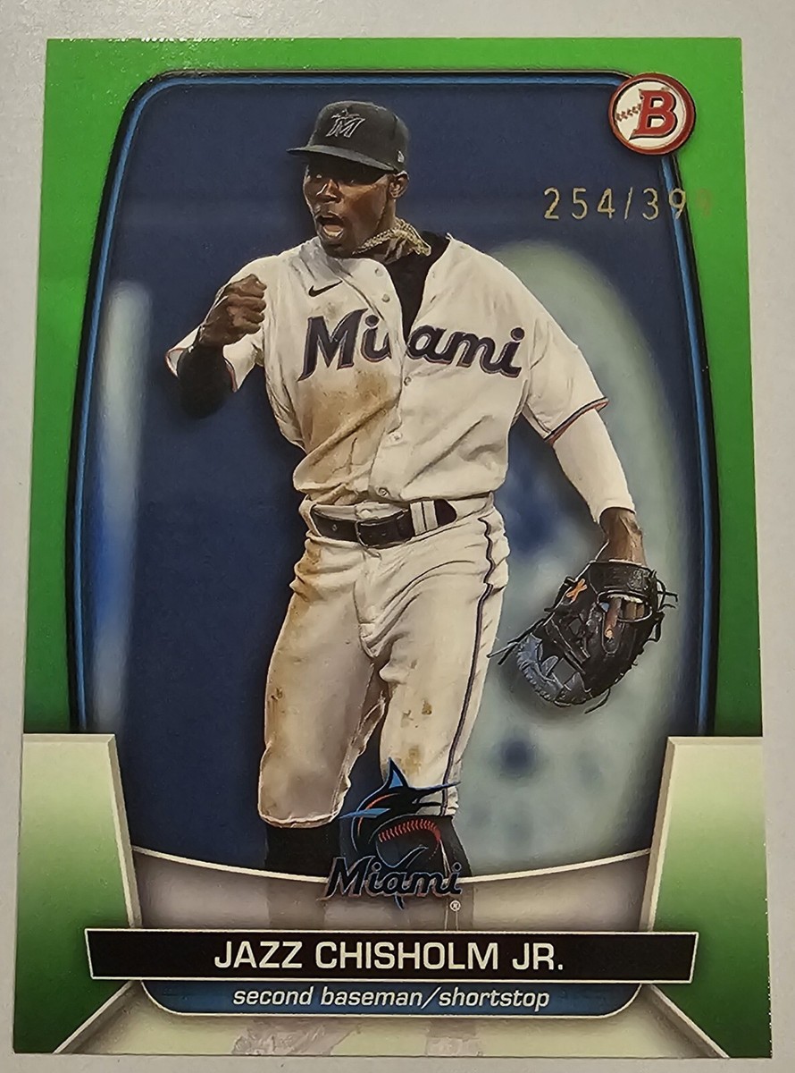JAZZ CHISHOLM ⚾️ 2023 Bowman Paper Green #22 | 254 /399 | Miami