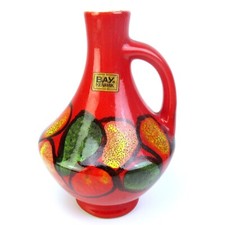 Bay Pottery Vase 60s 70s Bodo Mans Design Mid Century Modern Vintage