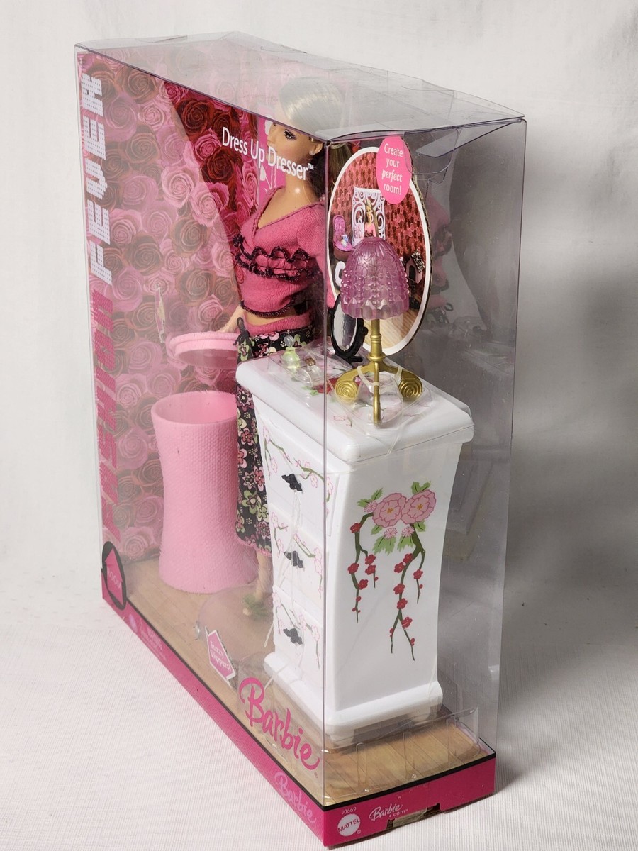 Barbie Fashion Fever 2006 Dresser Furniture w/Doll OR Build Barbie Fashion Fever 2006 Dresser Furniture w/Doll OR Build