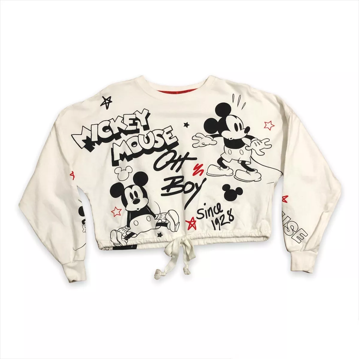 Mickey mouse crop best sale sweatshirt