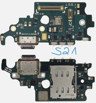 Original Samsung Galaxy S21 SM-G991B Ladebuchse Sim Kartenleser Microphone Dock