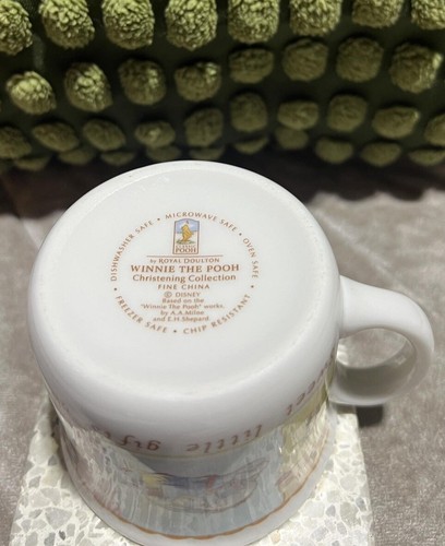 Tazza Cina Royal Doulton Winnie the Pooh collezione battesimo decorata a mano - Foto 5 di 7