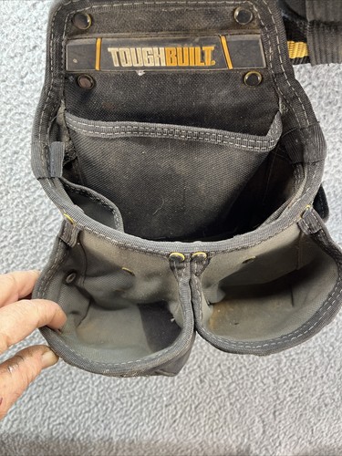 Toughbuilt Pro Cliptech Set di cinghie per attrezzi per appaltatori con bretelle artigianali arrugginite - Foto 7 di 23