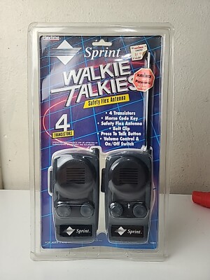 Vintage Kaybee Toys Playtime Sprint Walkie Talkies Model 1981 Two-way Radios