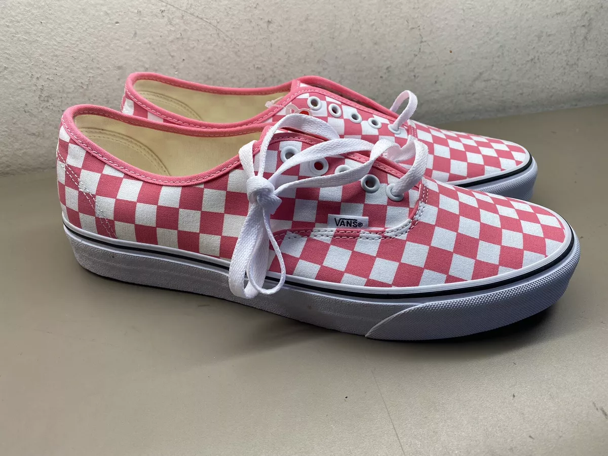 Vans authentic store checkerboard pink