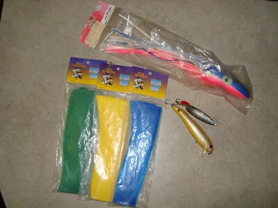 YoZuri Octopus12.5in/3 Sea Striker Nylon Hair(Green Yellow Blue)/2 Lures