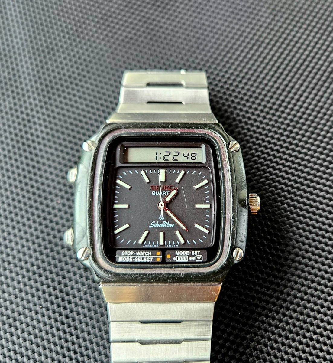 SEIKO アナデジ腕時計 シルバーウェーブ　H357―514Ab SEIKO アナデジ腕時計 シルバーウェーブ H357―514Ab - メルカリ