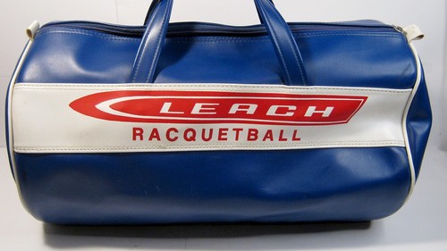 Vintage 1980s Leach Racquetball Racket & Duffle Bag with Extras - Picture 3 of 8