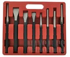 8 Pc Heavy Duty Jumbo Large Mechanic's Punch and Chisel Tool Set with Case