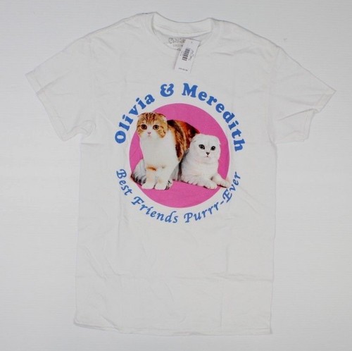 Friends Cats Kittens White T-Shirt 