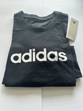 Brand New Adidas Linear T-Shirt T Shirt Black/White Women's Size X-Small