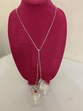 RLM White Bronze Shaky Lariat Necklace Robert Lee Morris New QVC