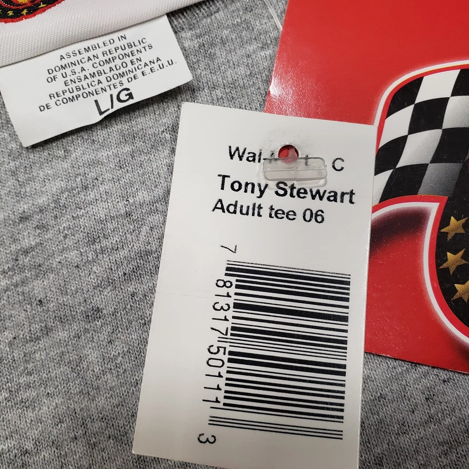 Camisa Winners Circle Tony Stewart Para Hombres Grande Gris Manga Corta Camiseta Home Depot Foto 2 de 4
