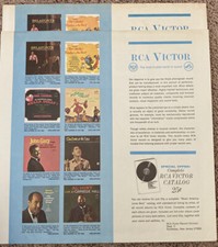 RCA VICTOR Records LP Inner Sleeves set of 2 - no center dip; circa 1965 