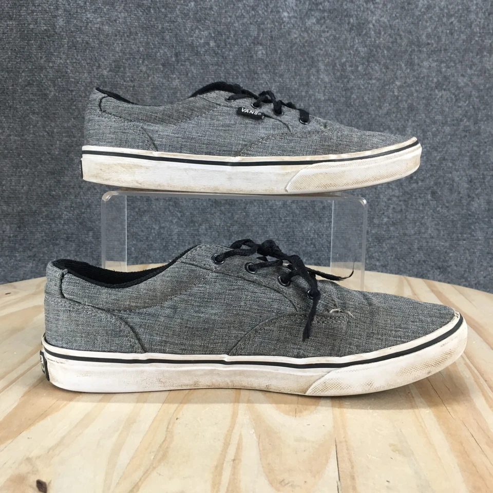 Vans Zapatos Juveniles 7 Tenis de Skate Negros Con cordones Parte Superior Baja Comodidad 721356 Foto 2 de 4