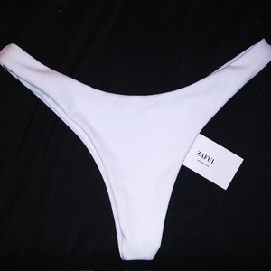 high leg white bikini bottoms