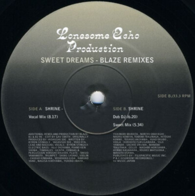 Lonesome Echo Production - Sweet Dream (Blaze Remixes) (12'') (Very Good Plus (VG