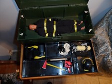 Vintage Gi Joe 2001 Fire Fighter With Gear And 1993 Foot Locker C-8