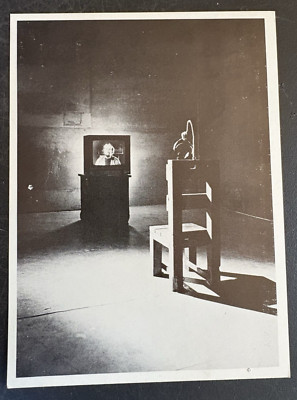 art postcard Bill Viola Reasons for Knocking video sound installation invitation