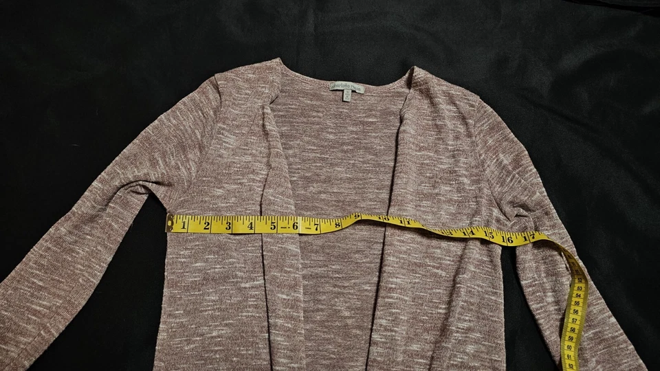 Cardigã feminino Charlotte Russe roxo rosado tamanho pequeno boho outono inverno - Imagem 4 de 4