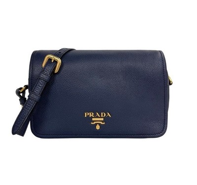 Prada Vitello Phoenix Umhängetasche Navy 1BD163 156221467