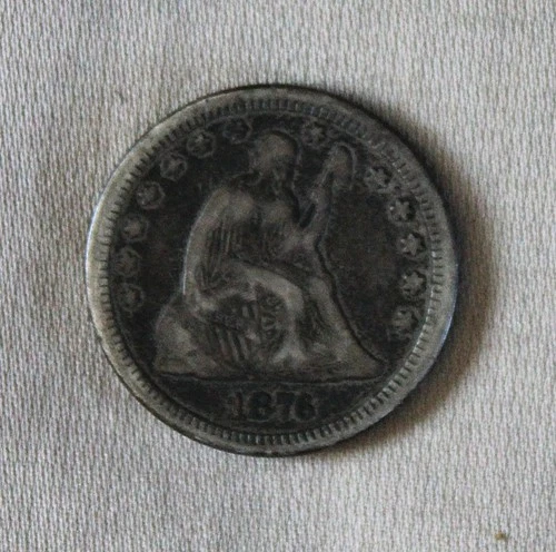 1876-CC Seated Liberty Quarter (25c) - Carson City Mint - Quality Coin!