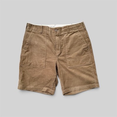 Engineered Garments Khaki Corduroy Fatigue Shorts Size L (36)